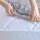 Jersey Spannbettlaken 100% Baumwolle, ÖKOTEX Standard 100, 180-200x200 cm, Silber grau