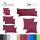 Jersey Kissenbezüge 2er-Pack 40x145 cm Bordeaux rot