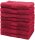 NatureMark 8er Pack Handtücher | Premium Qualität | 100% Baumwolle | 50x100cm | Bordeaux rot