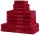 NatureMark Handtuch-Set | Premium Qualität | 100% Baumwolle | 4X Handtücher 2X Duschtücher, 2X Gästetücher, 2X Waschhandschuhe | Bordeaux rot