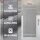 NatureMark 2er Pack Duschtücher | Premium Qualität | 100% Baumwolle | 70x140cm | Silber grau