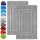 NatureMark 2er Pack Badvorleger | Premium Qualität | 100% Baumwolle | 50 x 80 cm | Duschvorleger Duschmatte Doppelpack | Silber grau