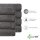 NatureMark 8er Spar-Pack Frottier Handtücher | Handtuch-Set | 50 x 100 cm | Anthrazit grau | 100% Baumwolle