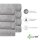 NatureMark 8er Spar-Pack Frottier Handtücher | Handtuch-Set | 50 x 100 cm | Silber grau | 100% Baumwolle